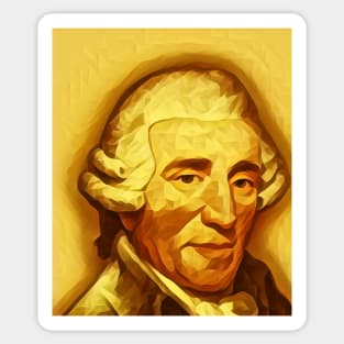 Joseph Haydn Golden Portrait | Joseph Haydn Artwork 9 Sticker